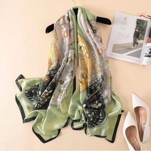SILK SCARF LUXURY STYLE STOLES WOMEN HEADBAND